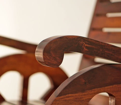 Silvio Rocking Chair (Honey Finish)