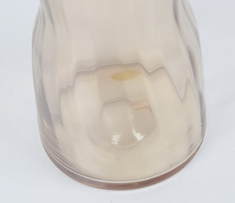 Sunlit Glass Flower Vase