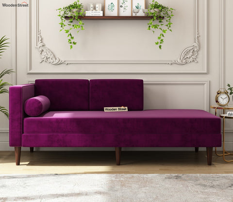 Michael Chaise Lounge (Velvet, Mulberry Pink)