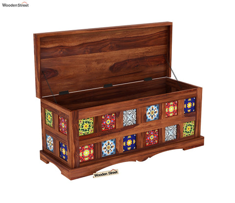 Boho Trunk Box (Honey Finish)