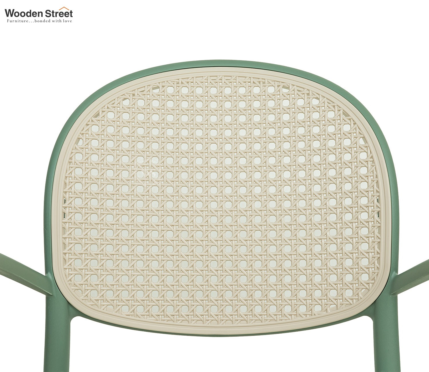 Avelis Premium Outdoor Chair with Rattan-Style Weave & PP Durability (Green)