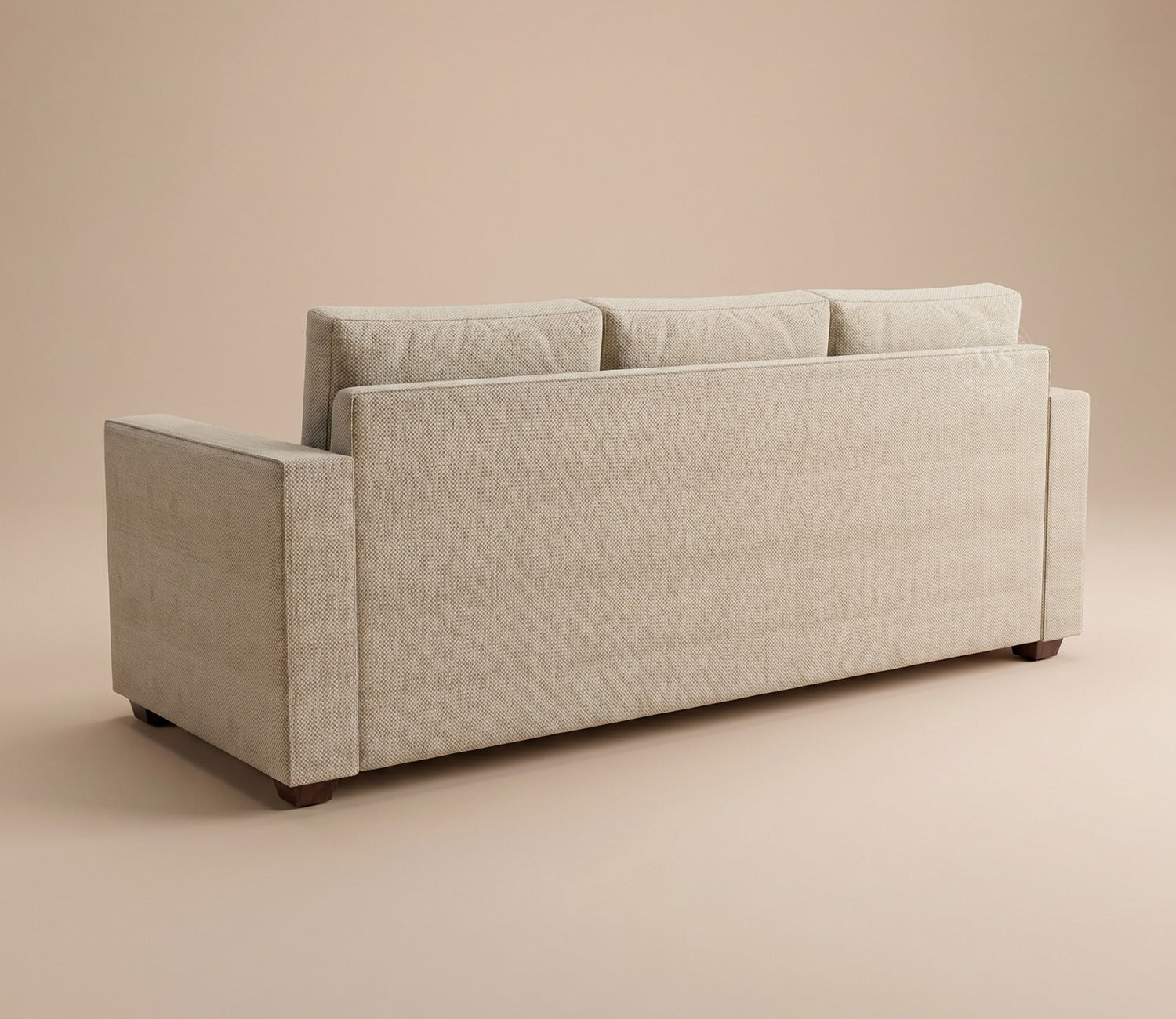 Albus 3 Seater Fabric Sofa (Cottage Ivory)