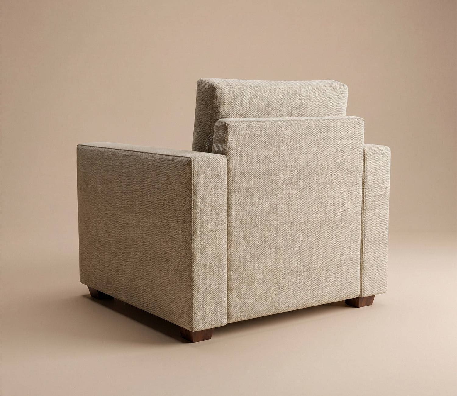 Albus One Seater Fabric Sofa (Cottage Ivory)