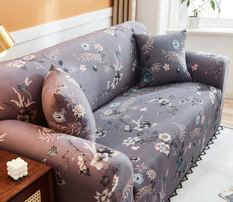 Ethel Floral Printed Polyester Spandex 1 Seater Sofa Cover