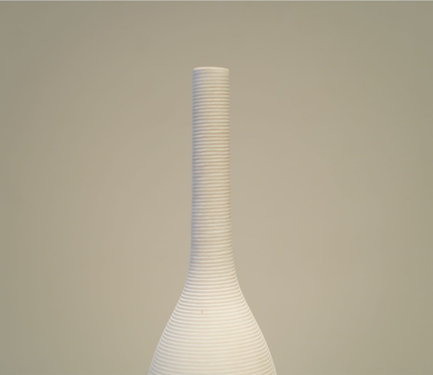 Eternity White Ceramic Long Vase