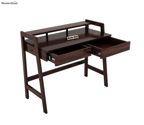 Aurelia Sheesham Wood Study Table (Walnut Finish)