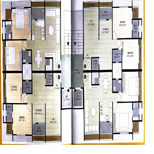Meera Heights 626.00 sq.ft. - 674.00 sq.ft. 3 Buildings - 168 units 2 BHK Apartment