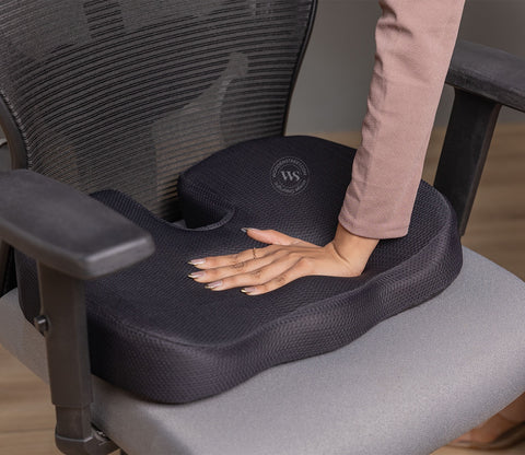 Ergocore Orthopaedic Coccyx Tailbone Cushion (Black)