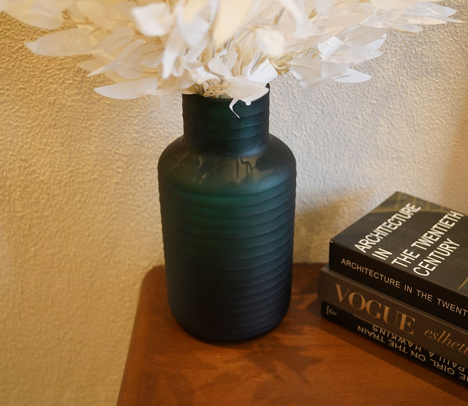 Whimsy Hollow Green Glass Vase