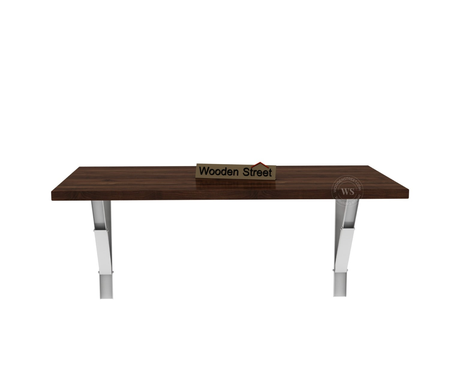 Stanko Foldable Wall Mounted Engineered Wood Study Table (Columbian Walnut Finish)