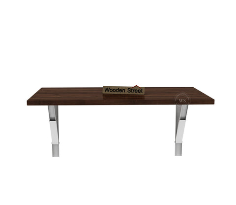 Stanko Foldable Wall Mounted Engineered Wood Study Table (Columbian Walnut Finish)