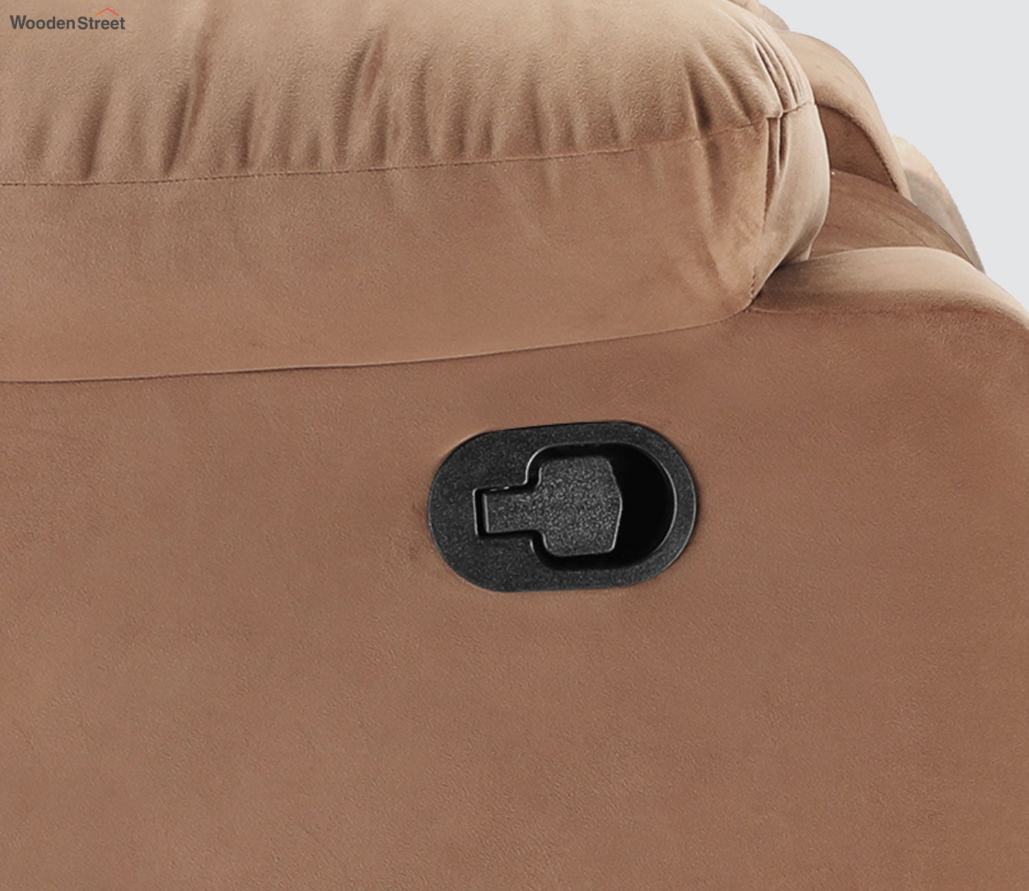Valios Fabric 1 Seater Manual Recliner Chair (Brown)