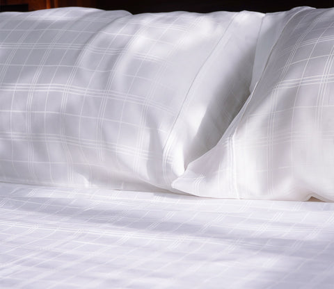Vegan Dobby Organic Bamboo King Size Bed Sheet with 2 Pillowcases (Ivory)