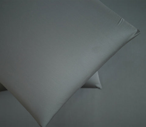 Vegan Bamboo Silk Bedsheet 300 TC Naturally Anti-Bacterial King Bedsheet with 2 Pillow Cover (Grey)