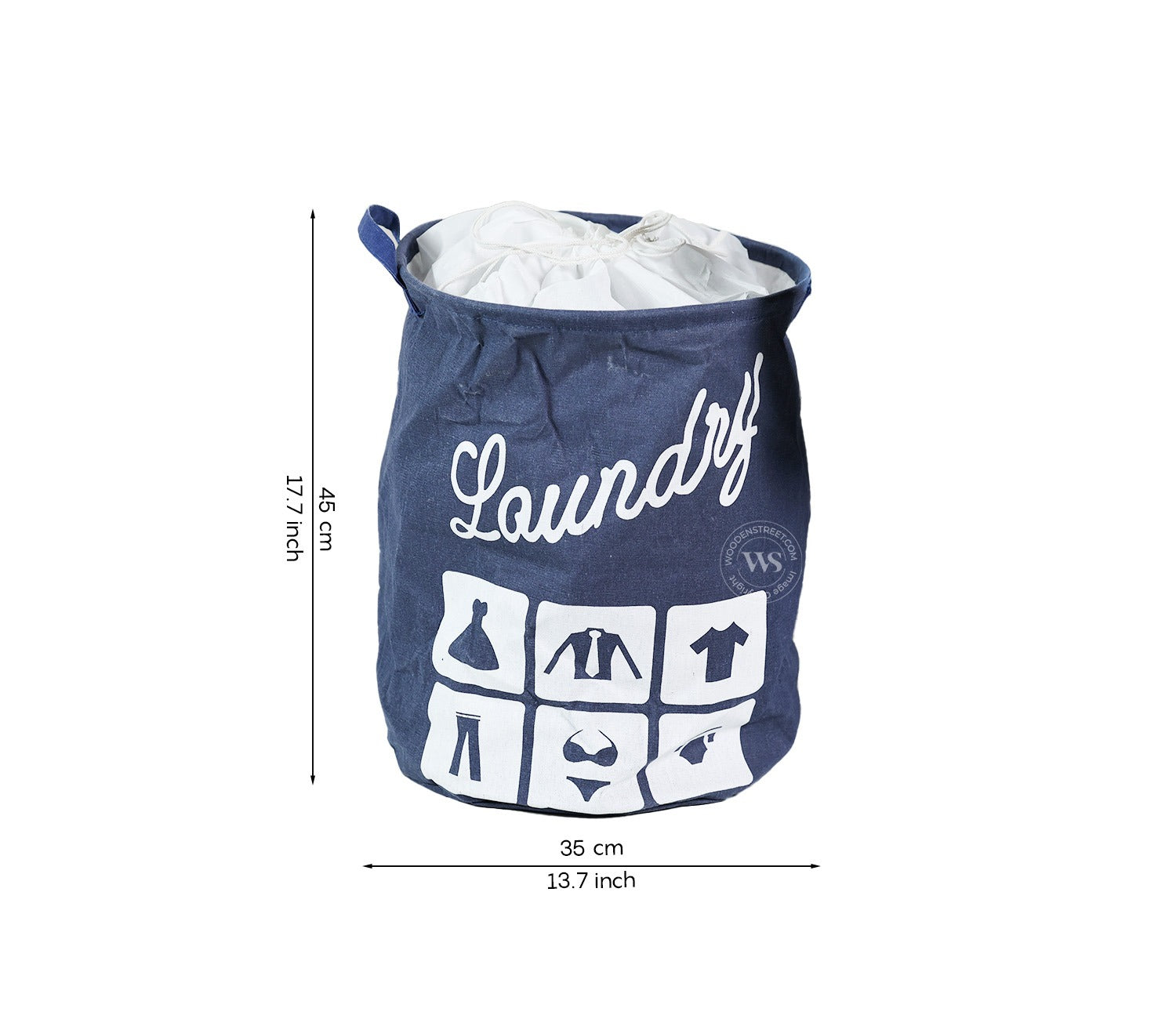 Aquanest Foldable Canvas Laundry Basket