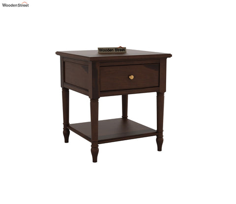 Emerson Sheesham Wood Side End Table (Teak Finish)
