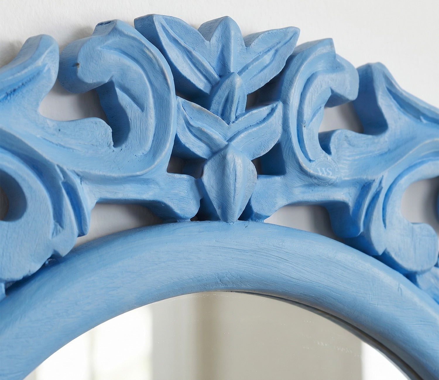 Echo Circular Carved Wall Mirror