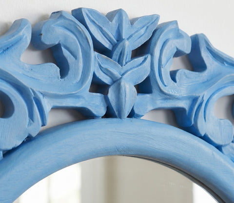 Echo Circular Carved Wall Mirror