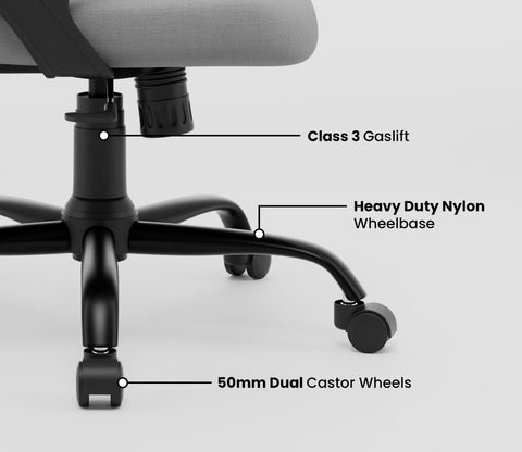 Pebble Mid Back Ergonomic Office Chair (Grey)