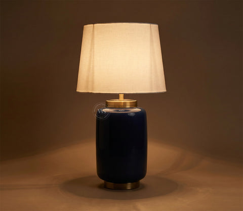 Ceres Metal Blue Table Lamp