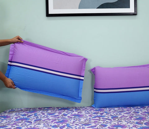 Pernia Moments Queen Size Bedsheet (Purple)