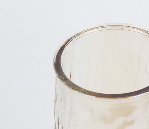 Fleura Hammered Textured Glass Vase