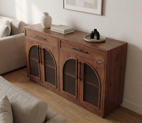 Nyrah Mango Wood Cabinet (Teak Finish)