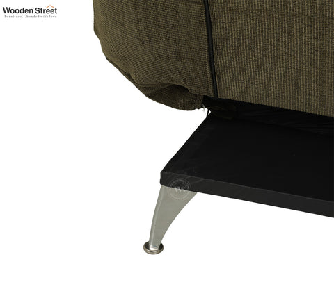 Bastion Premium Upholstery Fabric Sofa cum Bed (Green)