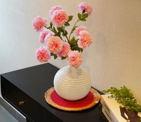 Orchid White Nook Vase Glass