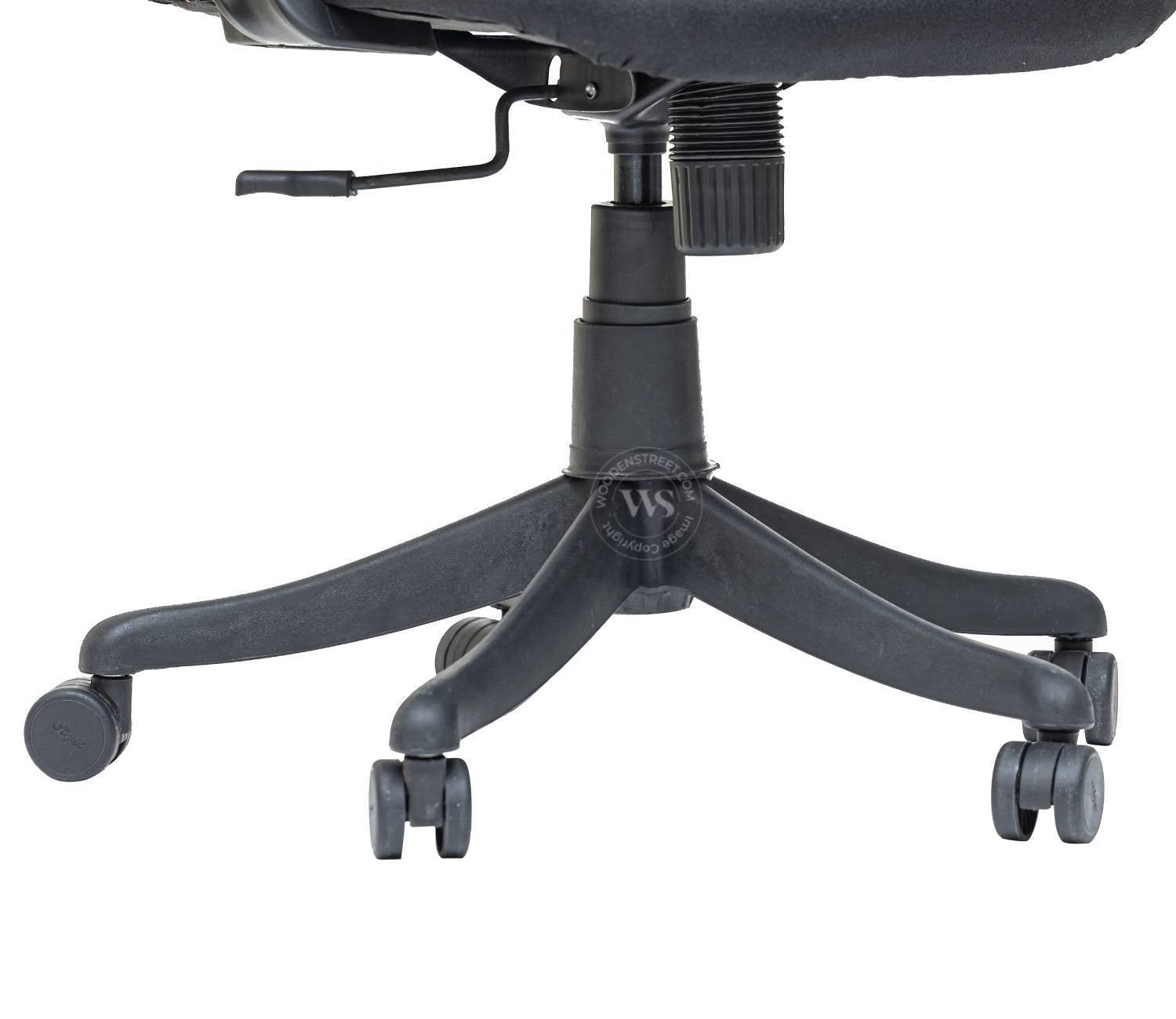 Strydom High Back Mesh Ergonomic Office Chair With Comfortable Seat, Synchro Mechanism & Durable Nylon Base (Black)