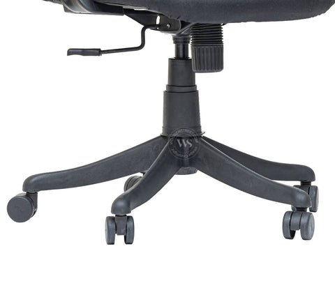 Strydom High Back Mesh Ergonomic Office Chair With Comfortable Seat, Synchro Mechanism & Durable Nylon Base (Black)