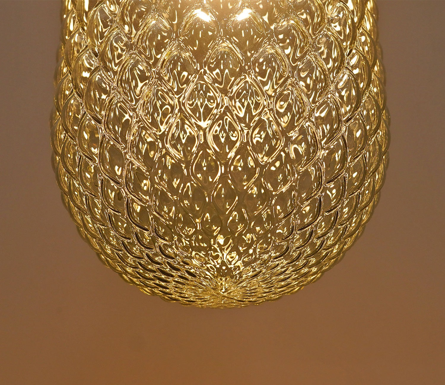 Eron Amber Glass Pendant Light