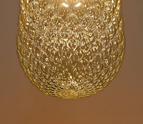 Eron Amber Glass Pendant Light