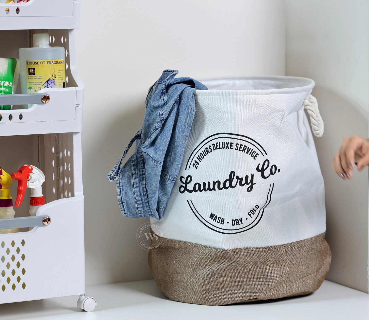 Tidy-Tote Foldable Laundy Basket