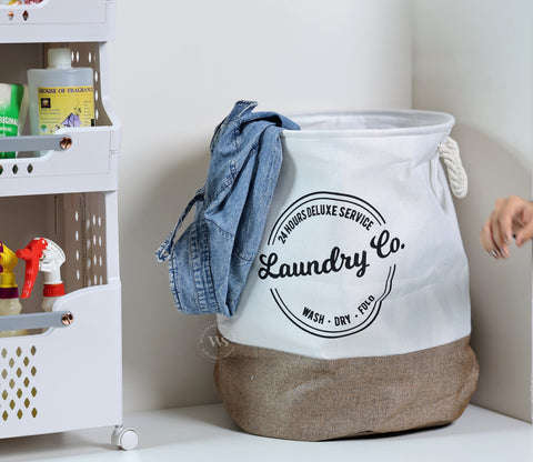 Tidy-Tote Foldable Laundy Basket