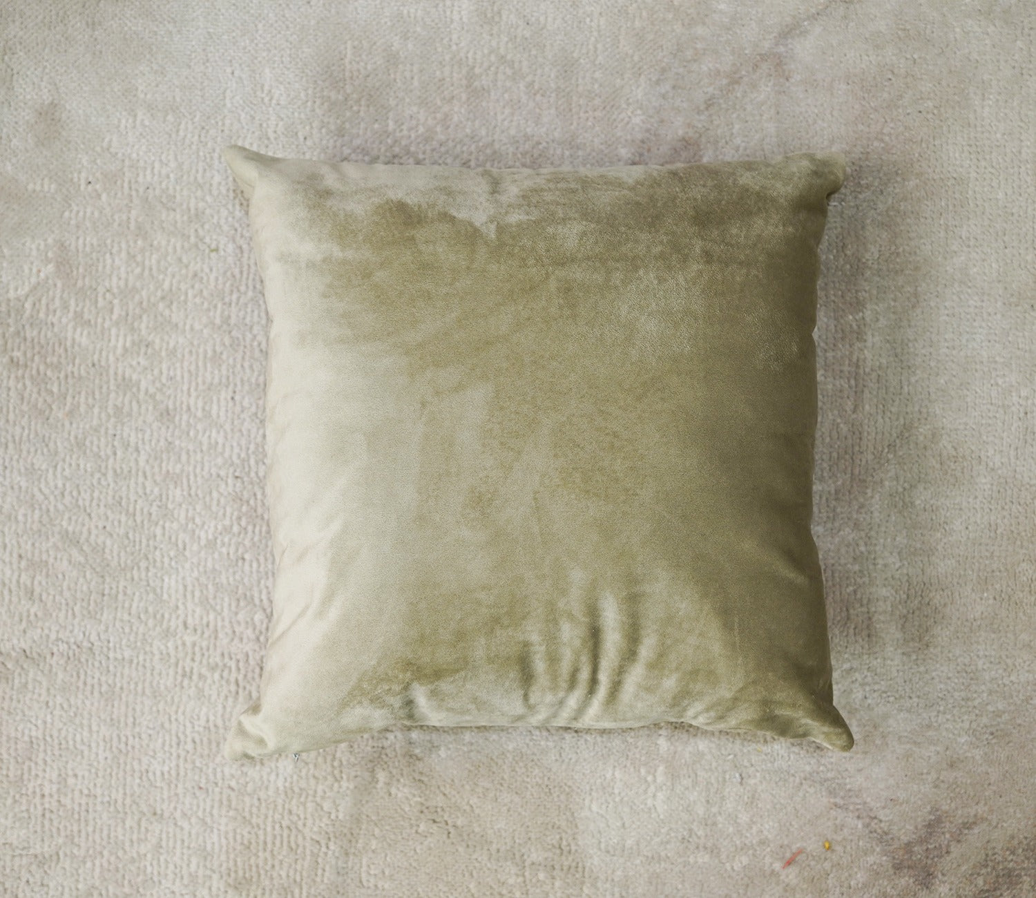 Cupid Velvet Cushion Covers - Pack of 5 (22 x 22 Inches, Pearl Beige)