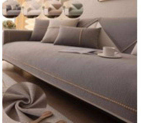 Timeless Threads Plain 1 Seater Sofa Cover (Grey)