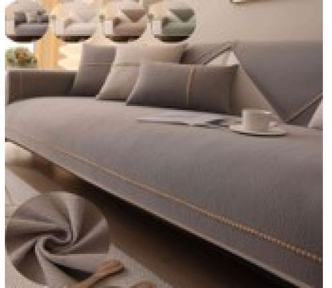 Timeless Threads Plain 1 Seater Sofa Cover (Grey)