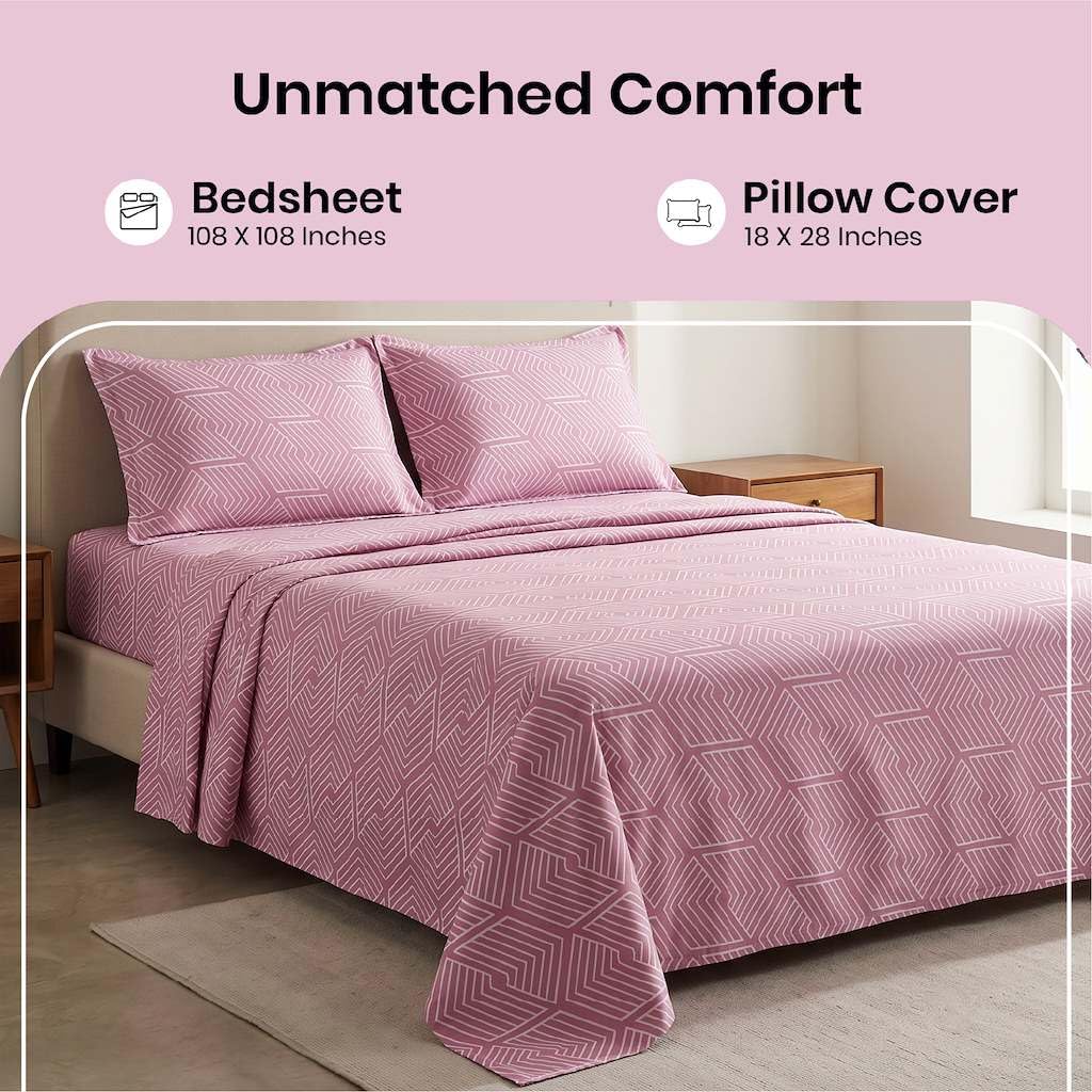LINENCART Bamboo King Size Bedsheet with 2 Pillow Covers | 100x106 in | 300 TC Floral Printed Bedsheet for Double Bed King Size | Ultra Soft & Anti-Microbial King Size Bed Sheet | Pack of 1, Aqua Blue