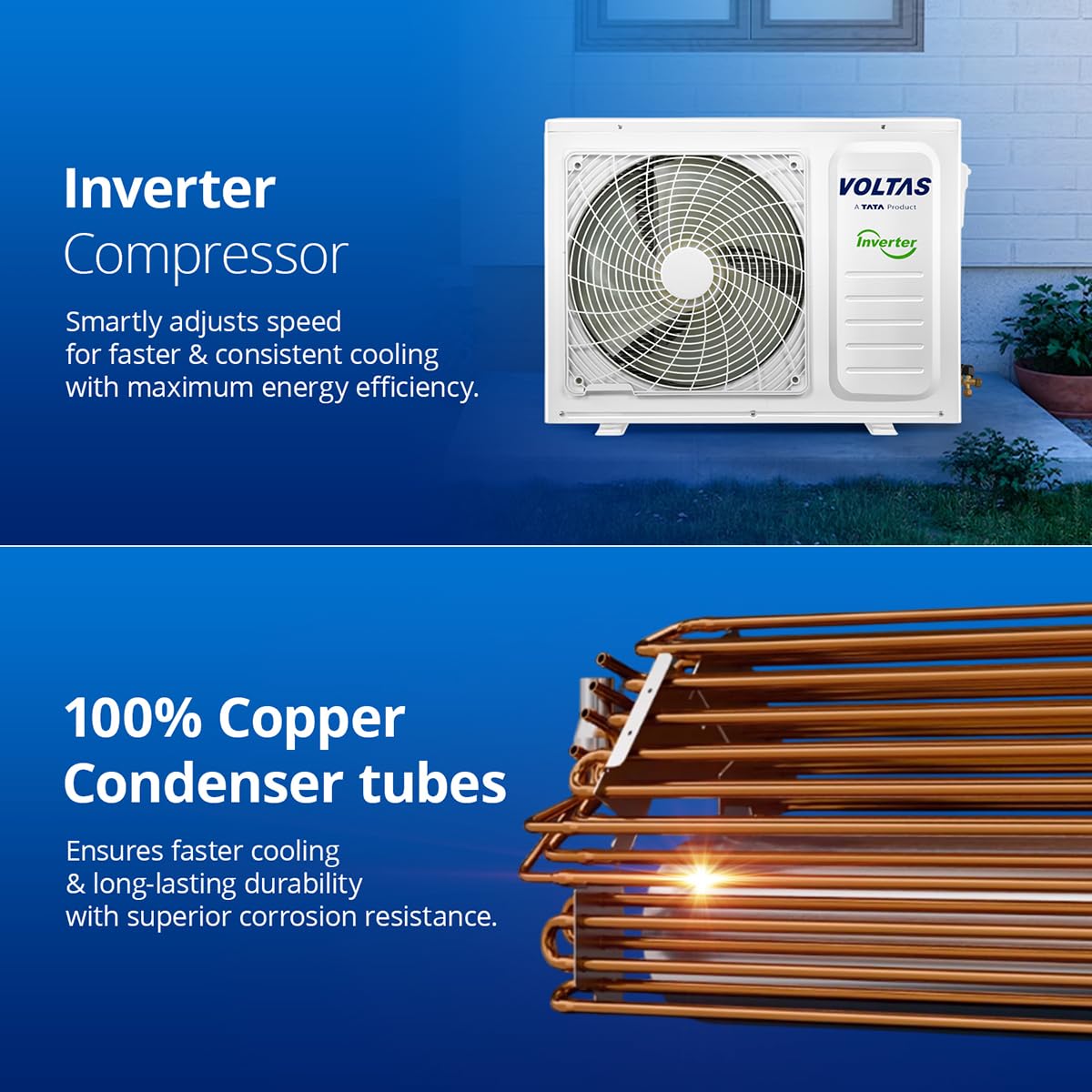 Buy Voltas 2 Ton 3 Star Inverter Split AC – VOL-20-INV