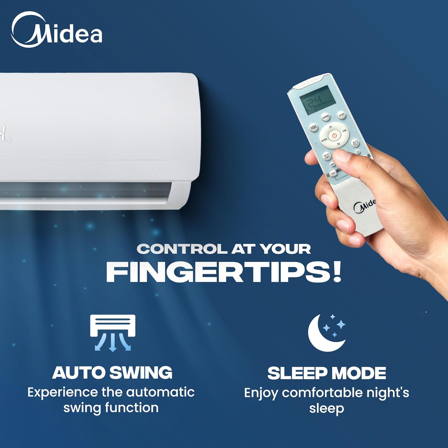 Midea 1.5 Ton 3 Star Inverter Split AC – Energy Efficient Cooling