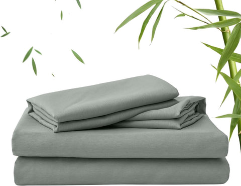 LINEKART 2000TC Bamboo Bed Sheets King Single – Ultra Soft 3 Piece Sheet Set, Deep Pocket 40cm, Natural Breathable & Sweat-Wicking, Ideal for Hot Sleepers (Ocean)