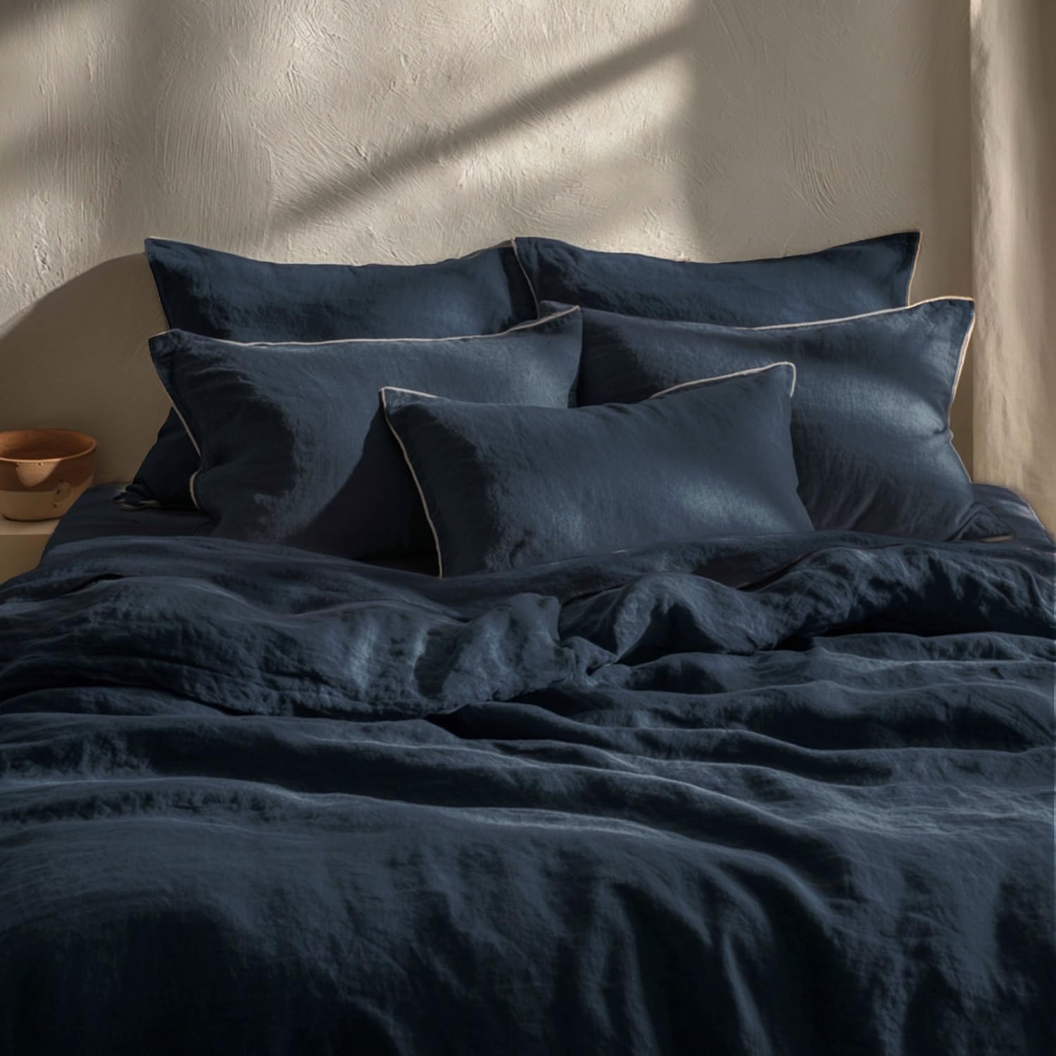Luxury Pure Linen Bedding Set – Beige Dunes | King Size | Hospitality Collection