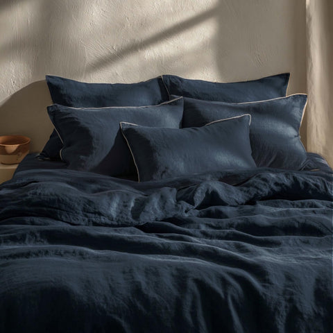 Luxury Pure Linen Bedding Set – Beige Dunes | King Size | Hospitality Collection