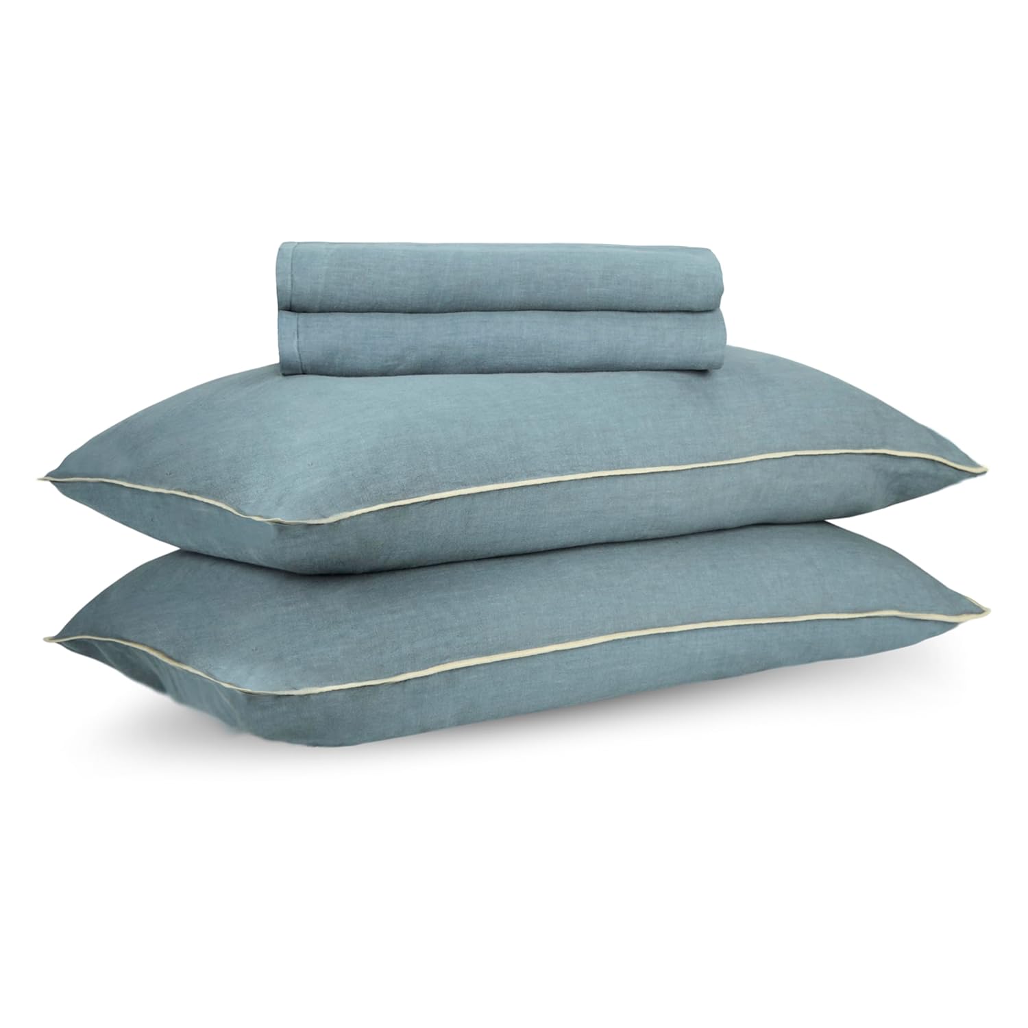 Luxury Pure Linen Bedding Set – Beige Dunes | King Size | Hospitality Collection
