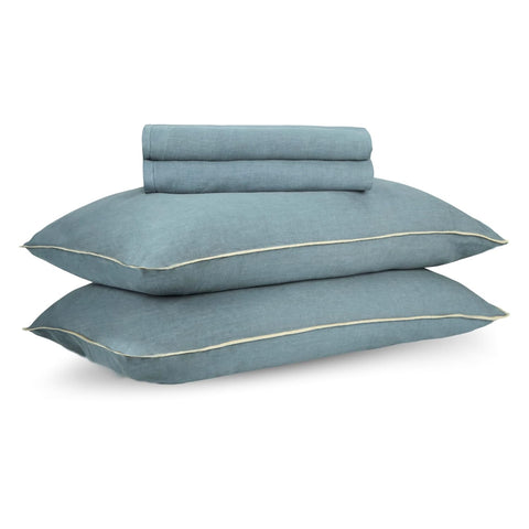 Luxury Pure Linen Bedding Set – Beige Dunes | King Size | Hospitality Collection