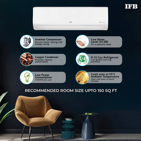Buy IFB 1.5 Ton 3 Star Inverter Split AC – IFB-15-INV