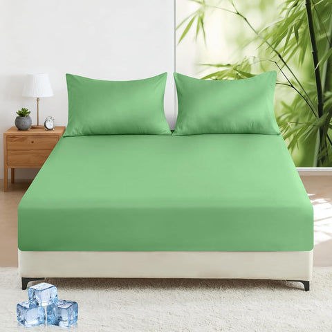 LINEKART Queen Fitted Sheet – 100% Vintage Washed Cotton