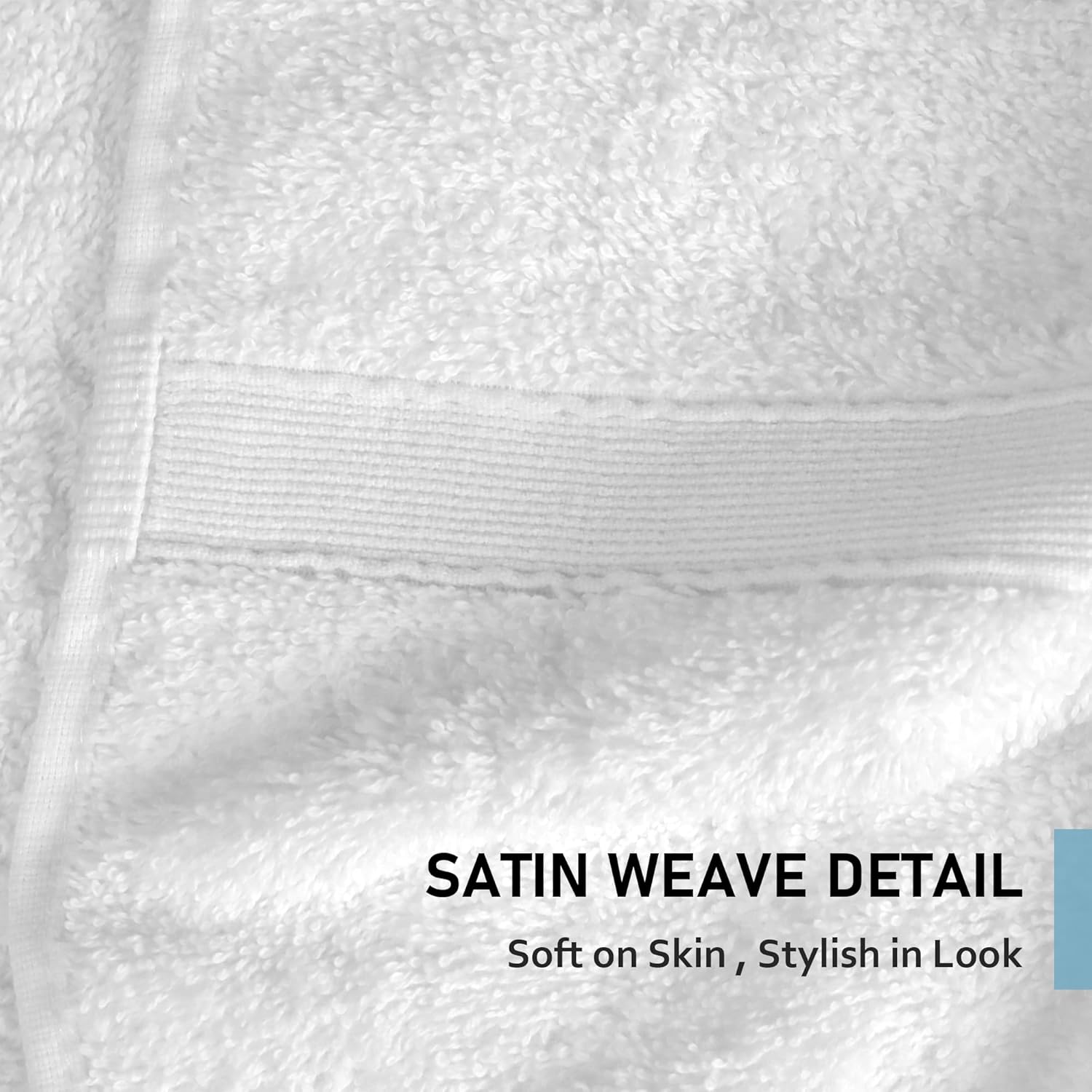 LINENOVA 4 Pack Bath Towel Set 68x137cm, 100% Combed Cotton Towels for Bathroom, 650GSM Ultra Soft & Highly Absorbent Bathroom Shower Towels for Gym, Hotel & Spa - White