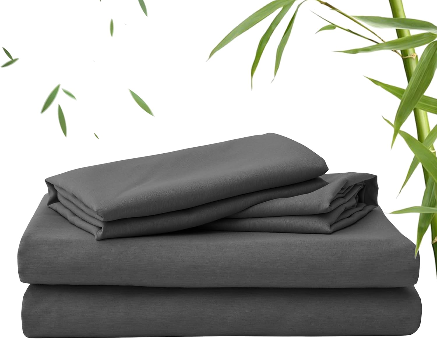 LINEKART 2000TC Bamboo Bed Sheets King Single – Ultra Soft 3 Piece Sheet Set, Deep Pocket 40cm, Natural Breathable & Sweat-Wicking, Ideal for Hot Sleepers (Ocean)